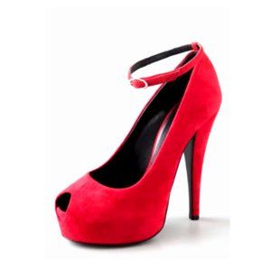 Designer Giuseppe Zanotti Cherry Peep Toe Platform Heels-38